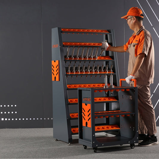 CNC Tool holder rack tilted design makes access easier