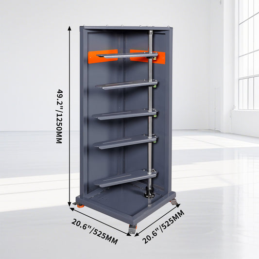 Anti-Tip Adjustable Grinding Wheel Rack - Fits ≤400mm Wheels